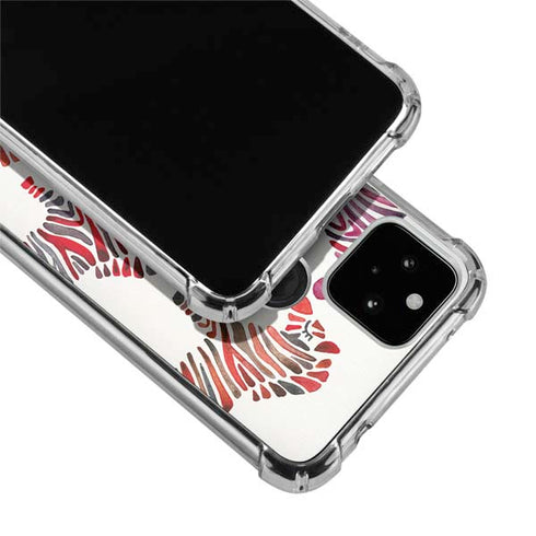 Cat Coq Rainbow Zebras Google Pixel 5 Clear Case